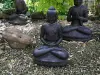 Product image 2 of the product “Sitting buddha, India, 30x23x46cm cast stone, handcrafted & coloured ”
